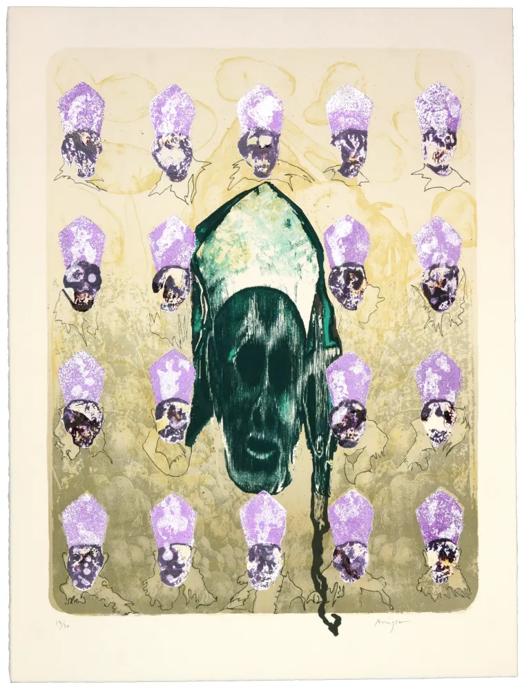 Lithografie Aritza - Papa Verde