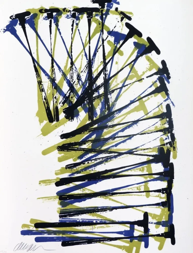 Lithografie Arman - Aesculapius hammer