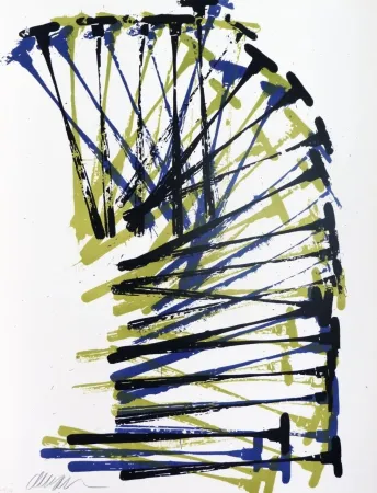 Lithografie Arman - Aesculapius hammer