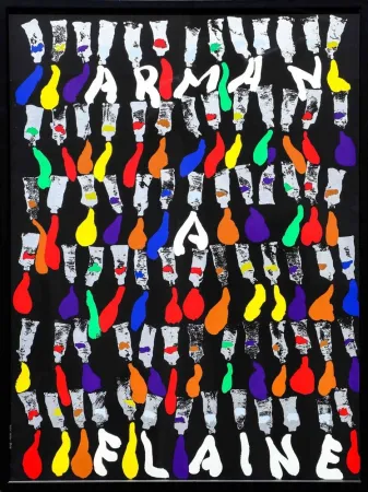 Zeefdruk Arman - Arman a Flaine, 1981, Large Screenprint