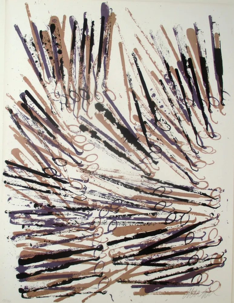 Lithografie Arman - Artistery: Dentistery plate 4