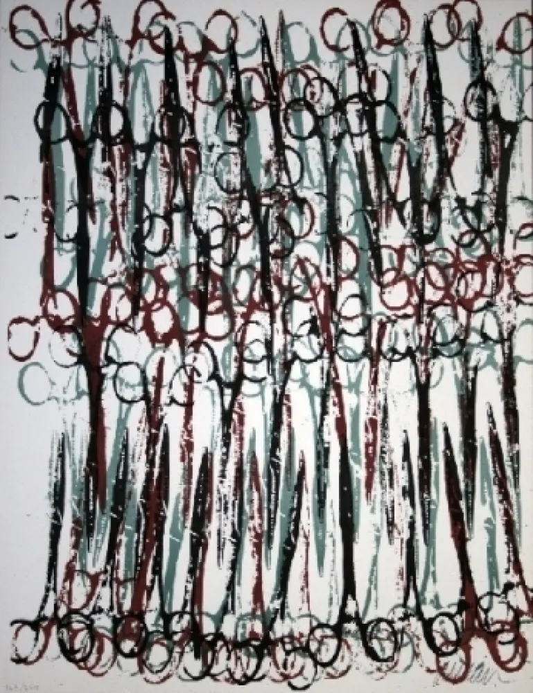 Lithografie Arman - Ciseaux