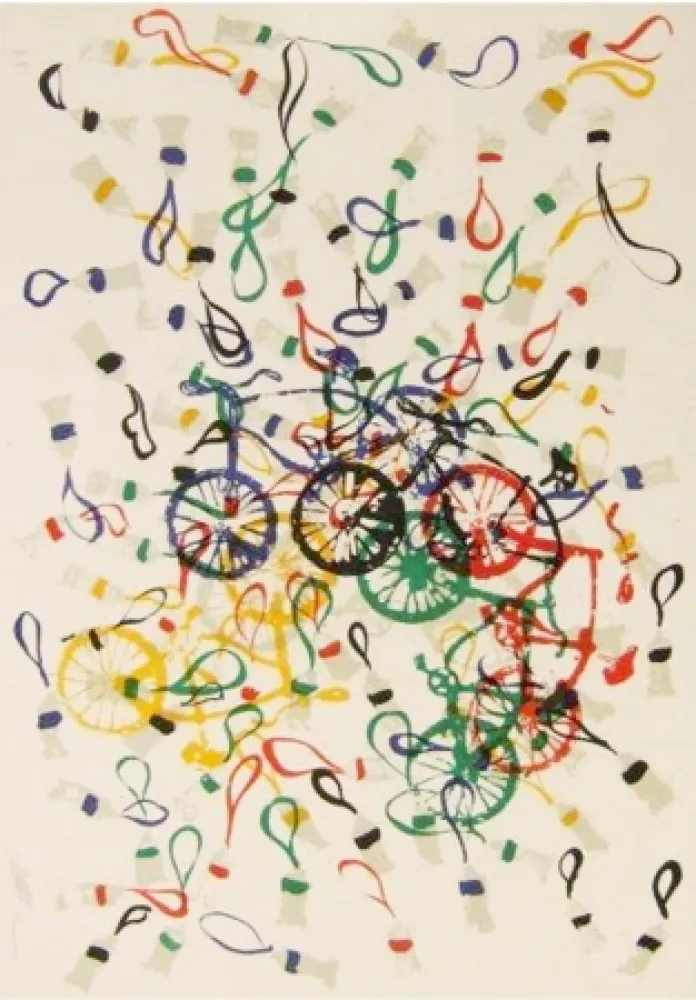 Lithografie Arman - Composition