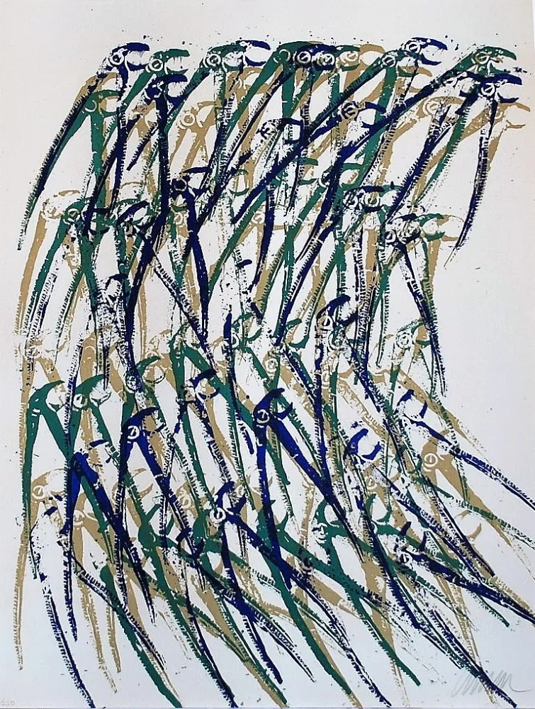 Lithografie Arman - Dinosaurus' Fangs