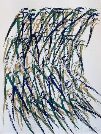 Lithografie Arman - Dinosaurus' Fangs