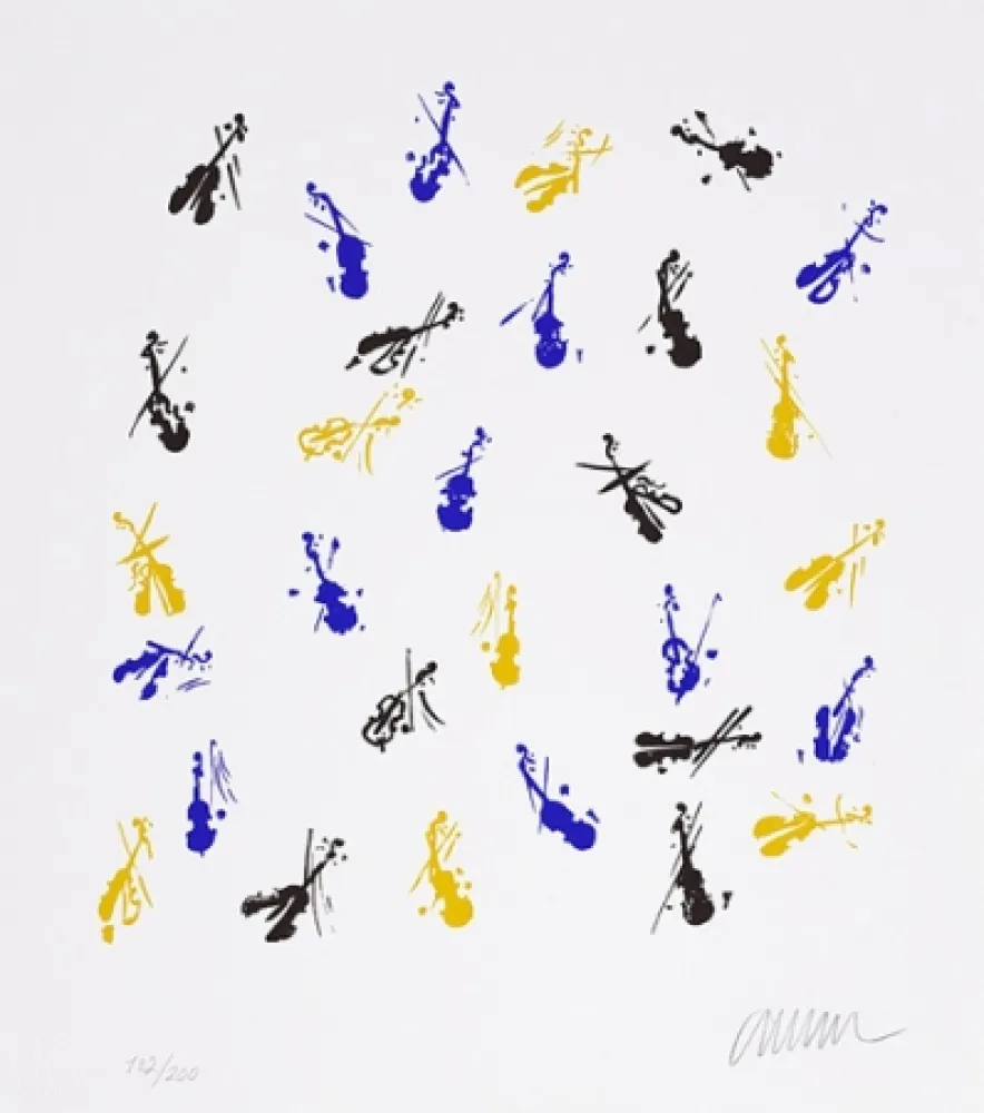 Zeefdruk Arman - Fiddlemania II