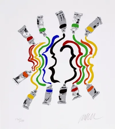 Zeefdruk Arman - Fiddlemania III