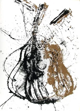 Zeefdruk Arman -  Homage To Segovia