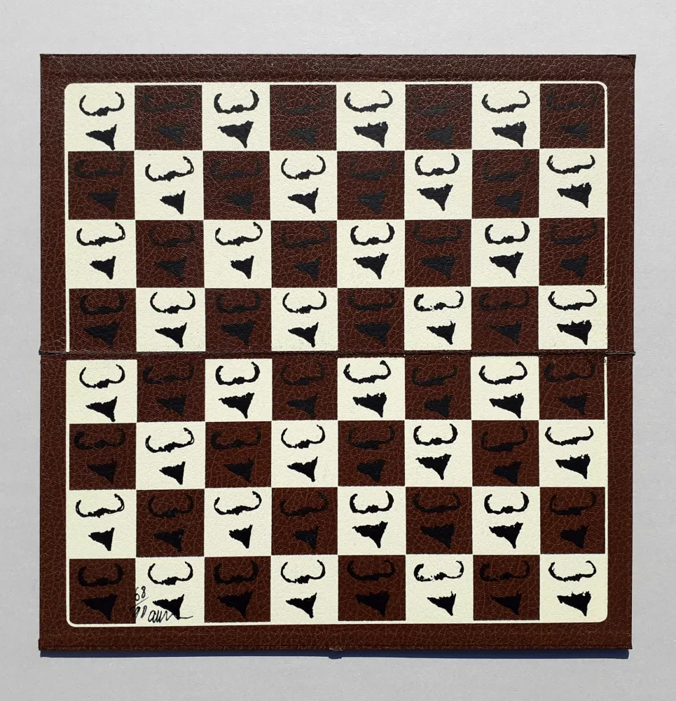 Zeefdruk Arman - Hommage a Duchamp. To and for Rrose Selavy (scacchiera)