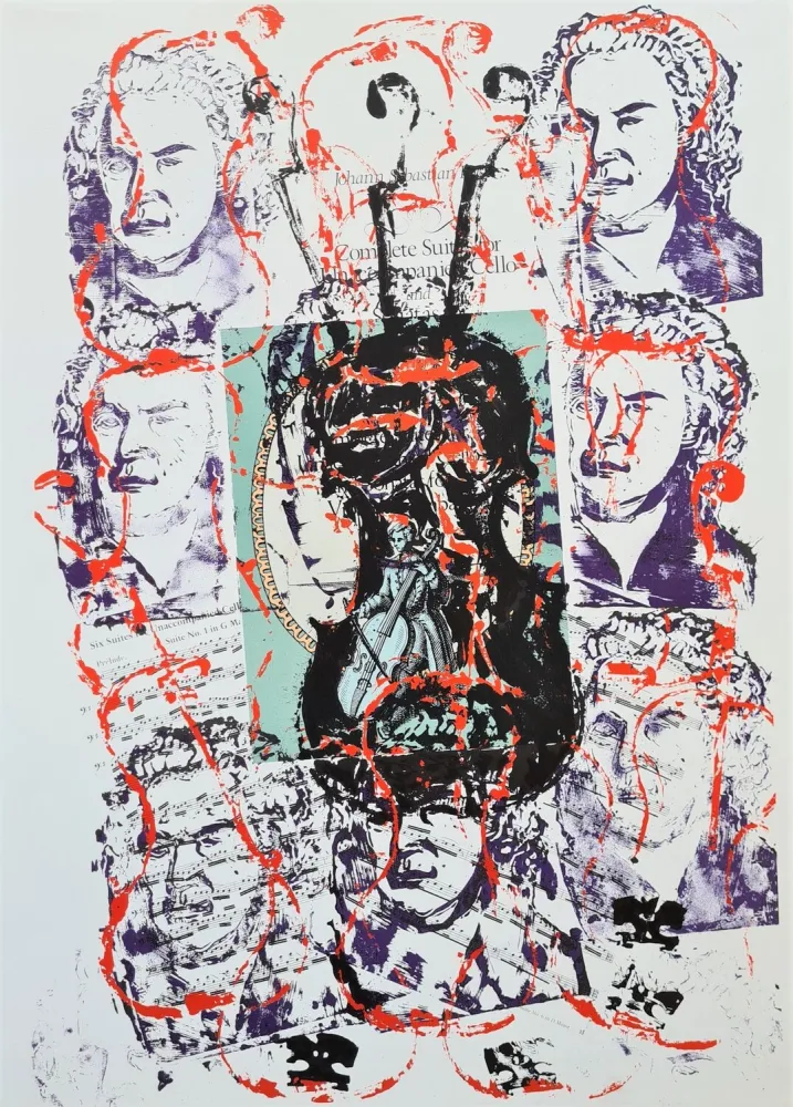 Lithografie Arman - Johann Sebastian Bach