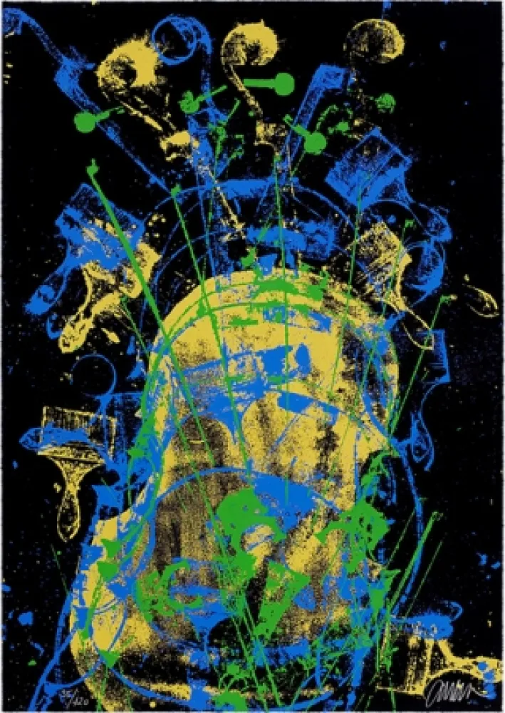 Zeefdruk Arman - Melody for Strings 3