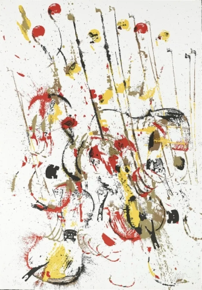 Zeefdruk Arman - Melody for Strings III