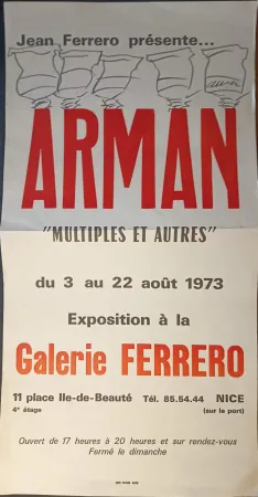 Poster Arman - '' Multiples et Autres ''