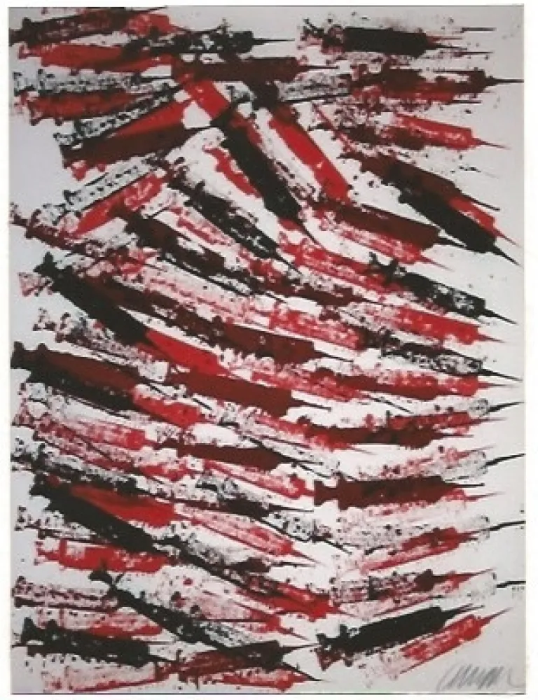 Lithografie Arman - Seringues