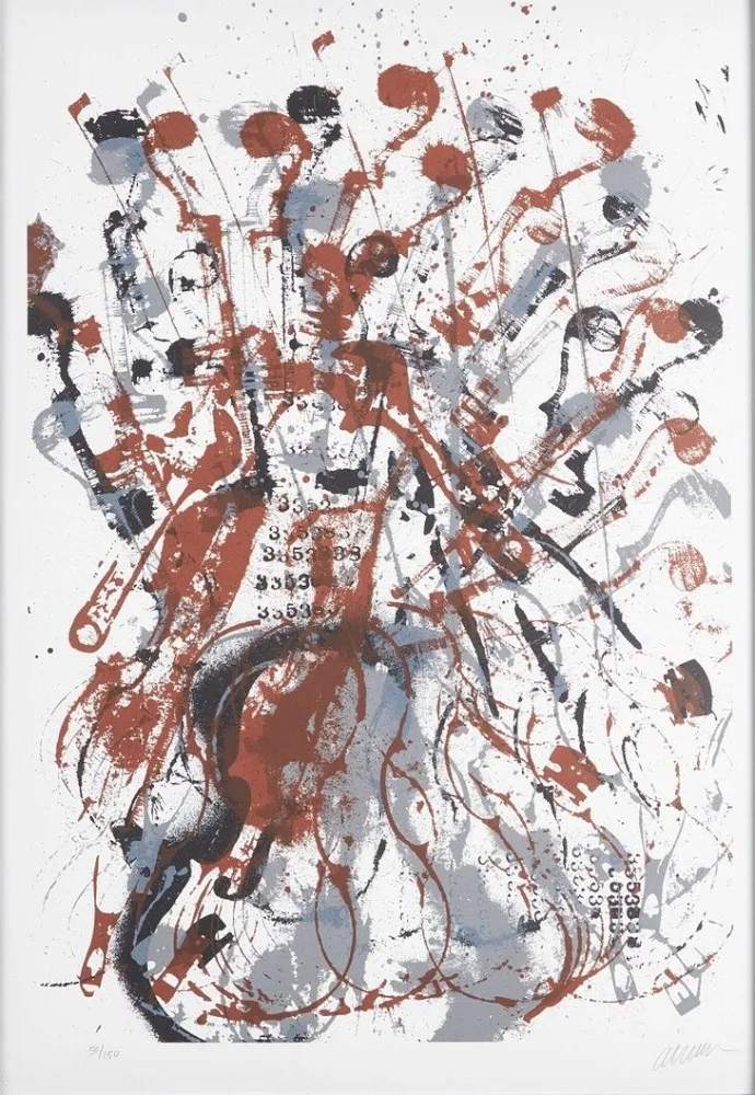 Zeefdruk Arman - Trio à cordes II