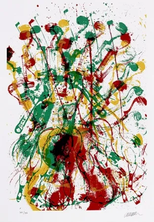 Zeefdruk Arman - Trio à cordes III