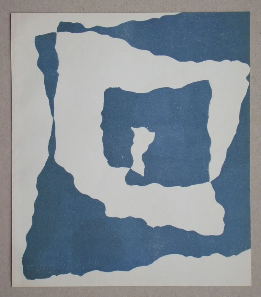 Houtsnede Arp - Configuration I, 1949