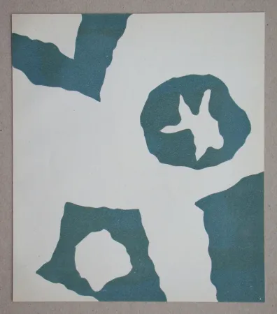 Houtsnede Arp - Configuration II, 1949