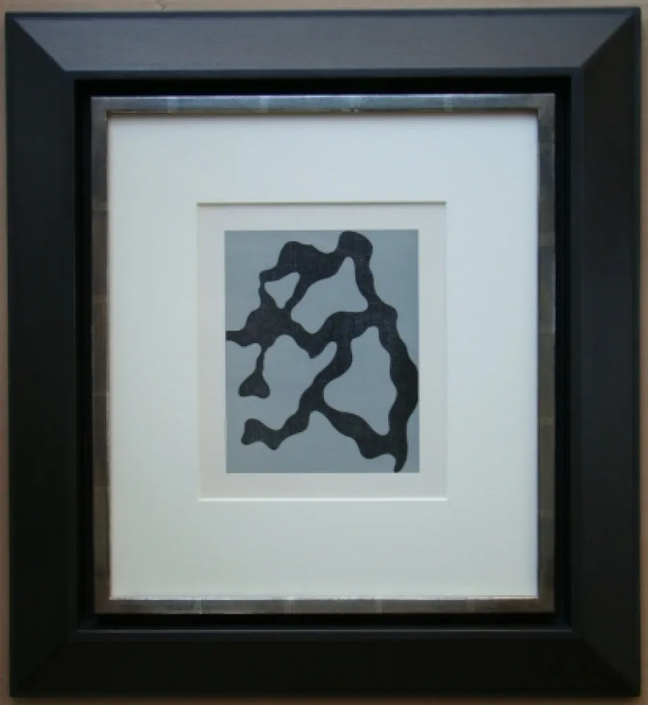 Houtsnede Arp - Géométrie végetale Relief I.