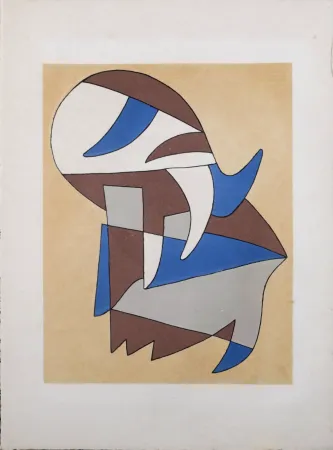 Lithografie Arp - Jean Arp & Alberto Magnelli  - Untitled Collaboration, Aux Nourritures Terrestres, 1950 