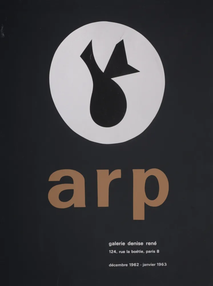 Zeefdruk Arp - Jean Arp, Galerie Denise René, 1963