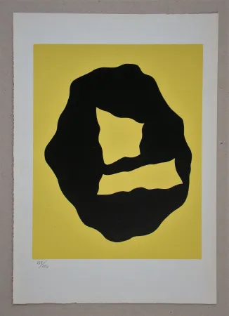 Houtsnede Arp - Maske