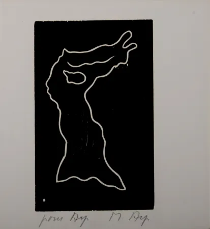 Houtsnede Arp - Multiple Femme VI, 1956