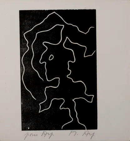 Houtsnede Arp - Multiple Femme VIII, 1956