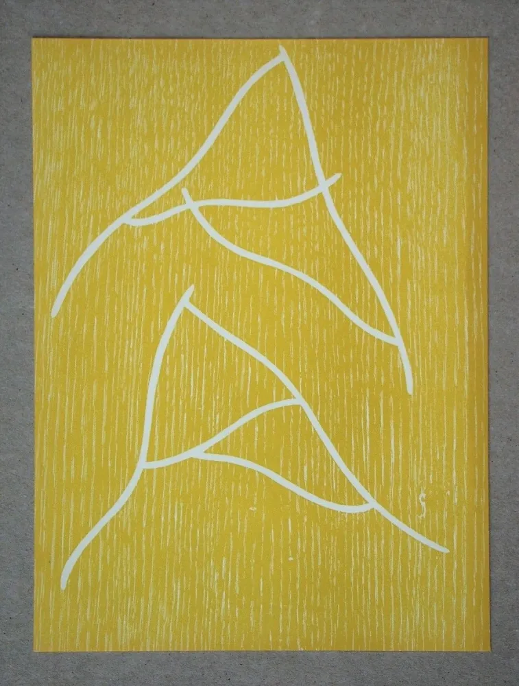 Houtsnede Arp - On my way