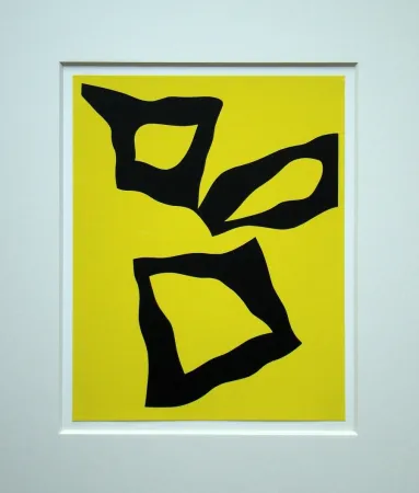 Zeefdruk Arp - Placé selon les lois du hasard - 1951