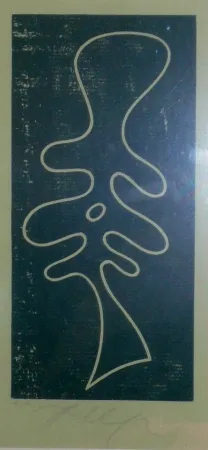 Houtsnede Arp - Torse feuille