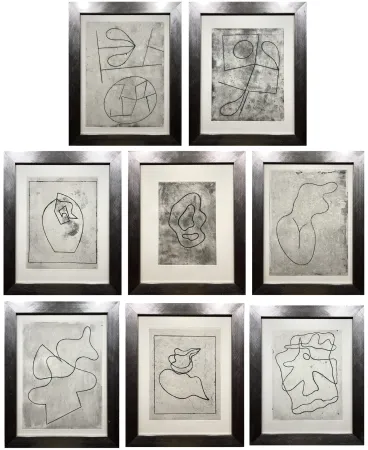 Ets En Aquatint Arp - VERS LE BLANC INFINI. 8 gravures originales (1960)