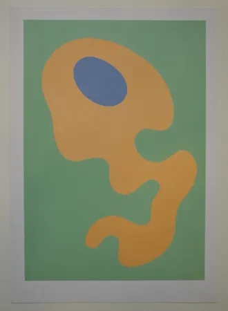 Lithografie Arp - Wolkengeschöpf