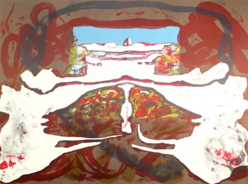 Lithografie Arranz-Bravo - Casa con Cielo Azul