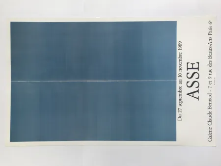 Poster Asse - Galerie Claude Bernard