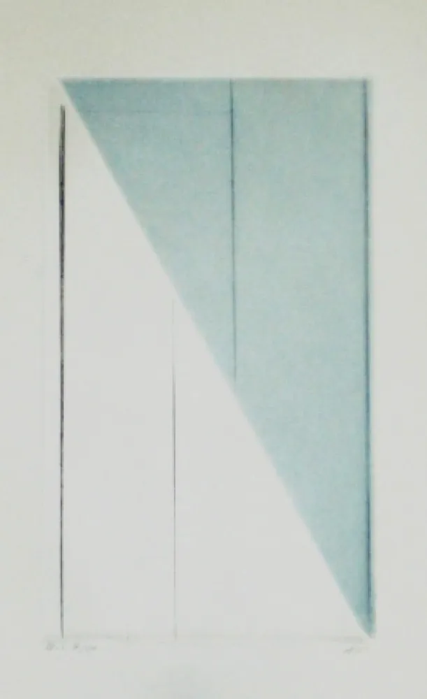 Aquatint Asse - Verticales sur un versant