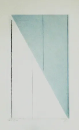 Aquatint Asse - Verticales sur un versant