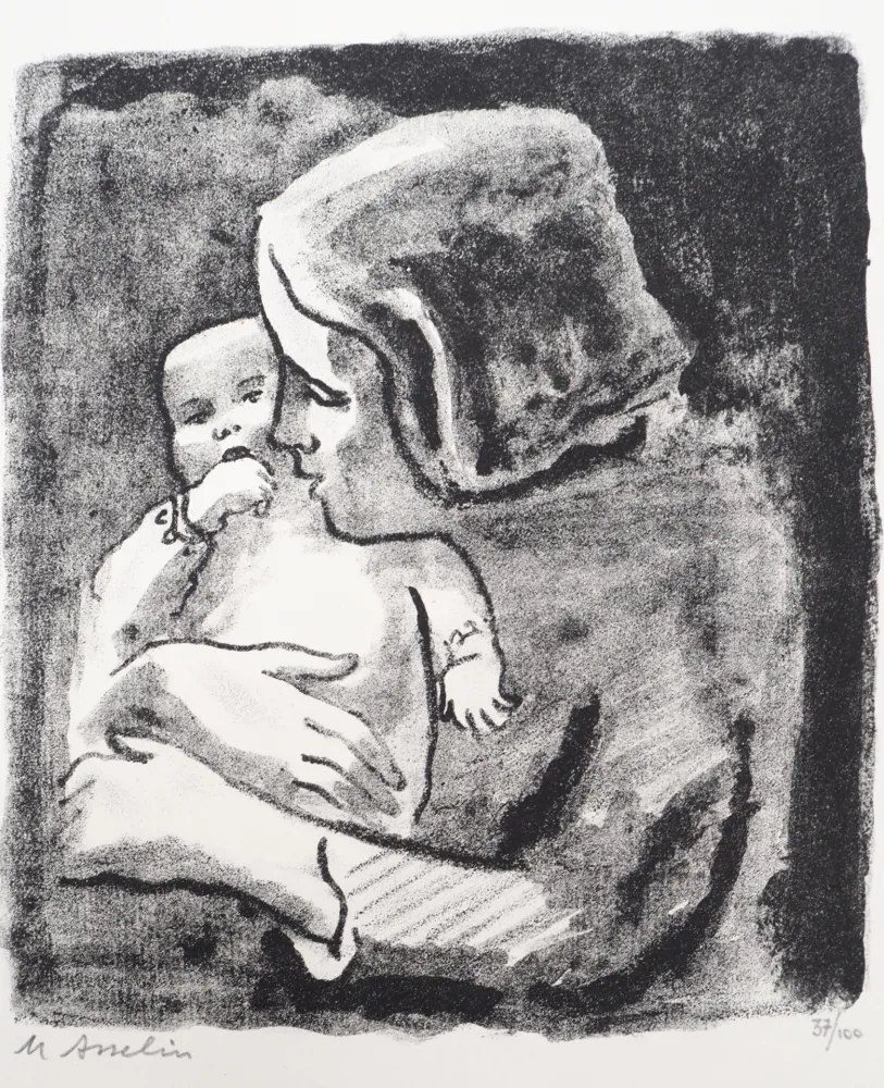 Lithografie Asselin - Maternité
