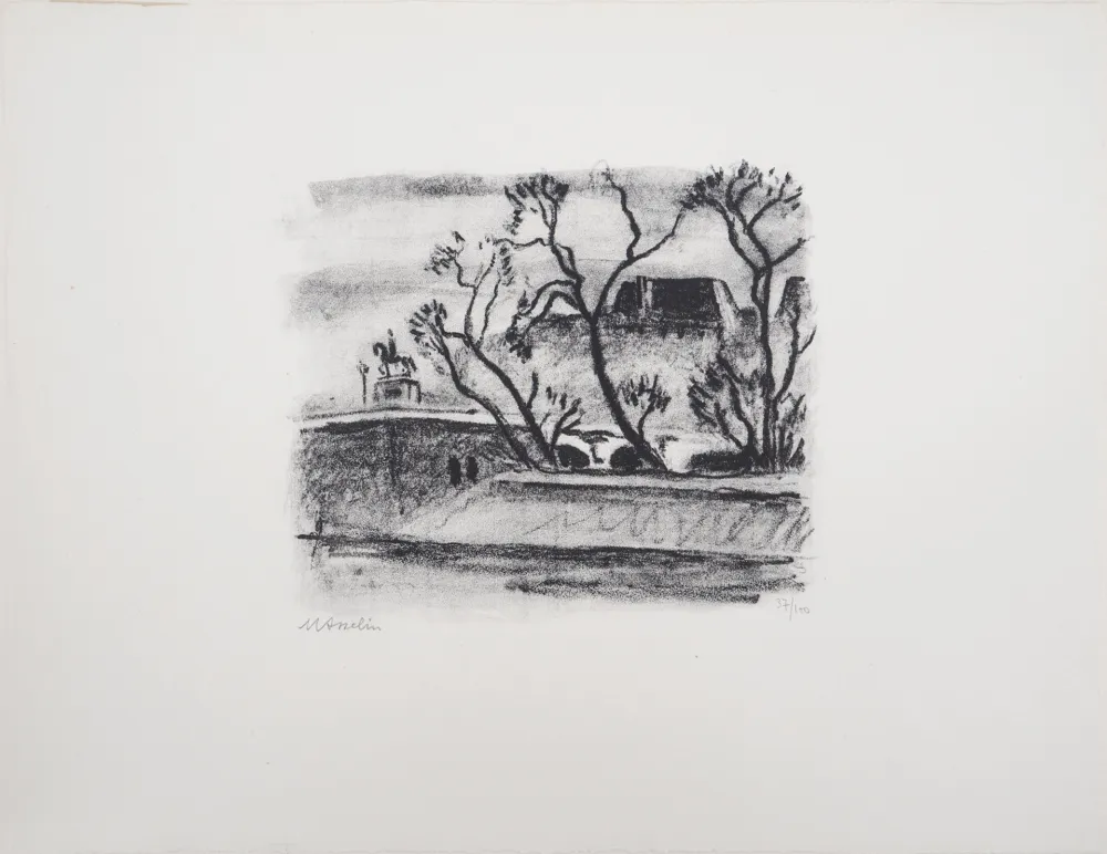 Lithografie Asselin - Paris, le Vert-galant