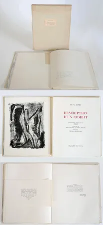 Geïllustreerd Boek Atlan - Kafka. DESCRIPTION D'UN COMBAT. 16 ithographies originales d'Atlan (1946)