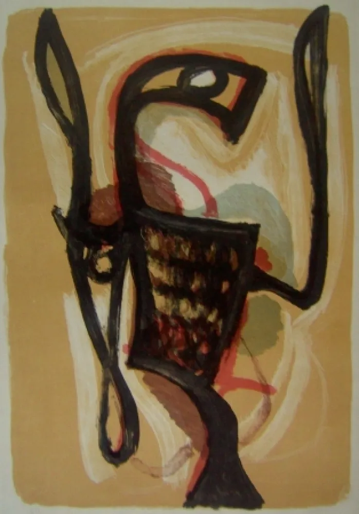 Lithografie Atlan - Oiseau de Lune