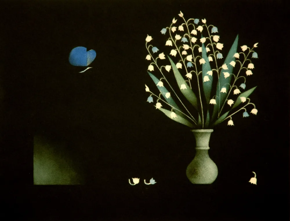 Mezzotint Avati - Bleu, le pappilon