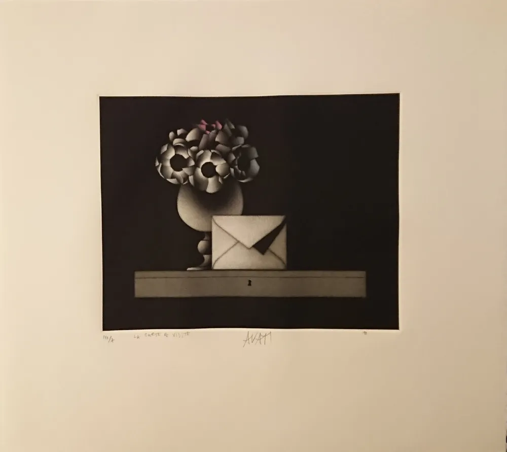 Mezzotint Avati - '' La Lettre ''