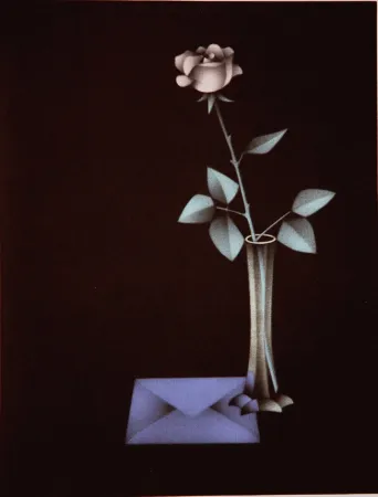 Mezzotint Avati - L'enveloppe bleue