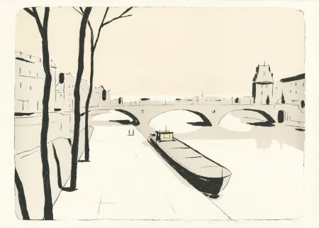 Lithografie Avril - L'Aube