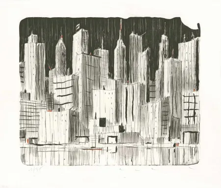 Lithografie Avril - Rainy Day