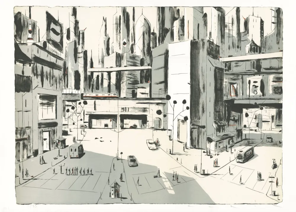 Lithografie Avril - Tokyo