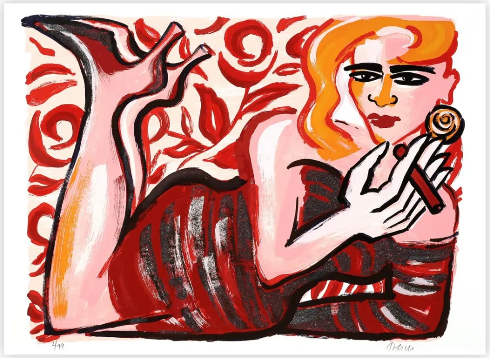 Zeefdruk Bach - Fumando Espero