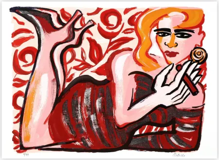 Zeefdruk Bach - Fumando Espero