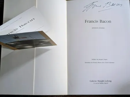 Geen Techniek Bacon - Francis Bacon - Peintures Récentes,  Hand-Signed catalog and invitation,  1984